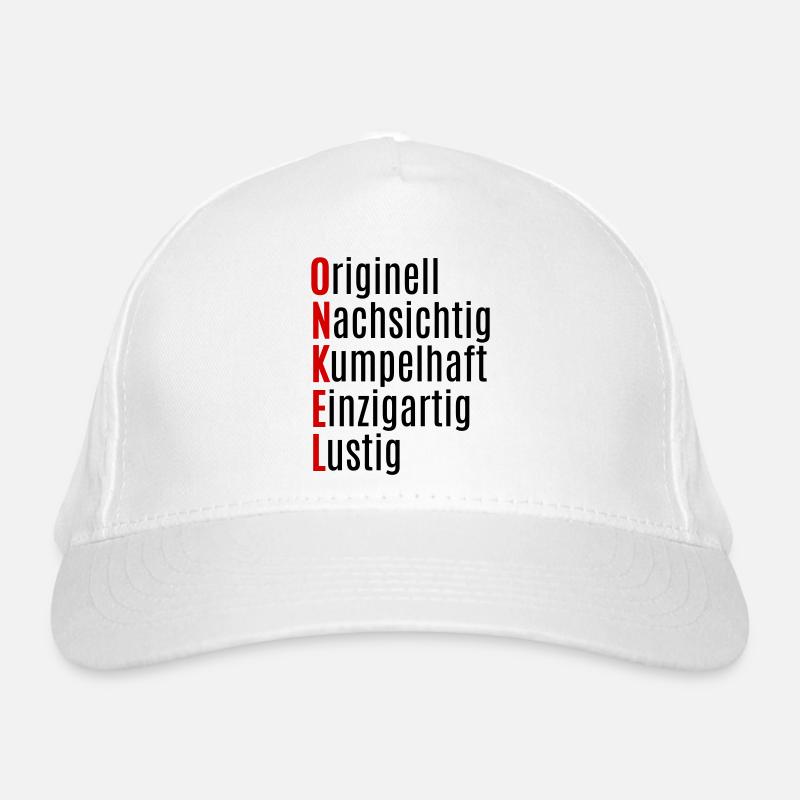 Onkel Geschenk lustig von Neffe Nichte Bio-Baseballkappe