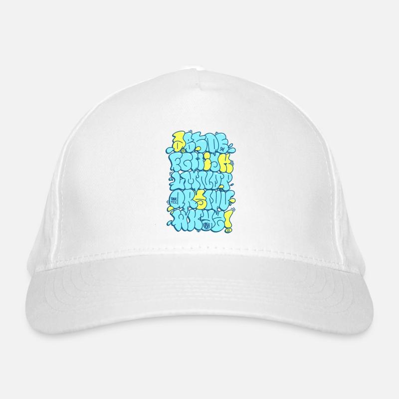 Graffiti Alphabet throwup throw up Organic Baseball Cap