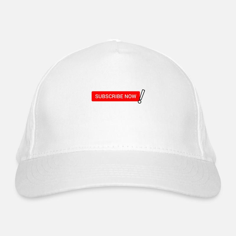 Bold Red Subscribe Now button Organic Baseball Cap