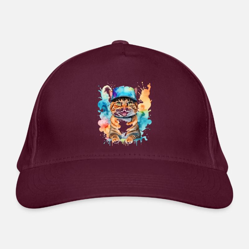Chat Snapback Cap Coloré Drôle Animal Design Imprimer Casquette classique bio