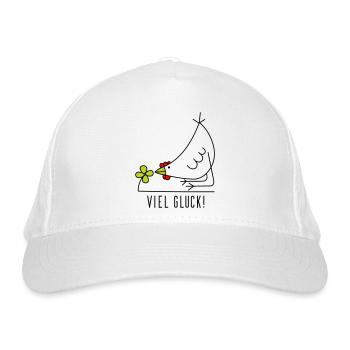 Good luck - Organic Baseball Cap - white - Front