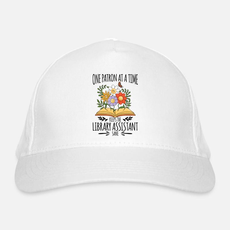 Aide de bibliothèque Drôle Assistant de bibliothèque Casquette classique bio
