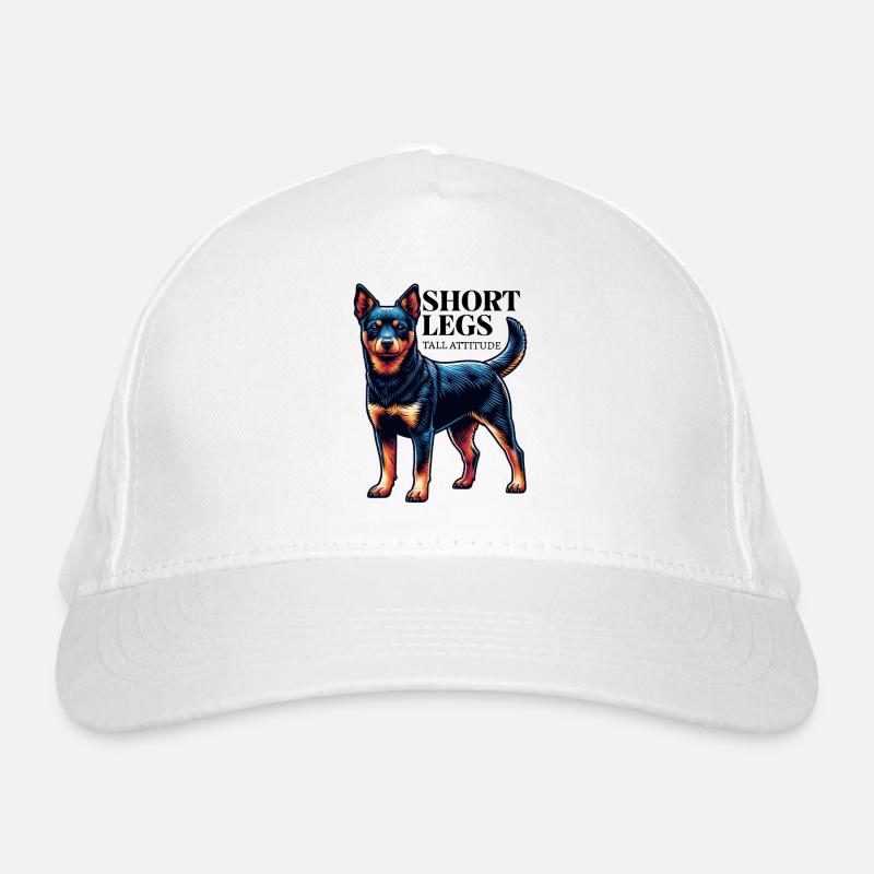 Lancashire Heeler kurze Beine Spruch Geschenkidee Bio-Baseballkappe