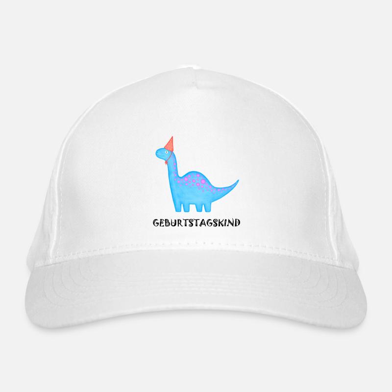 Birthday Boy Brachiosaurus Dino Birthday Organic Baseball Cap