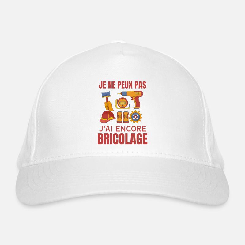 Outils bricolage bricoleur Casquette classique bio