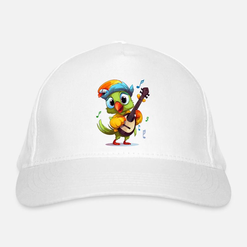 Musikalischer Federschnabel Bio-Baseballkappe