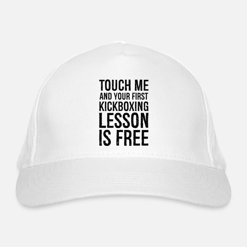 touch me and your first kickboxing lesson is free Casquette classique bio