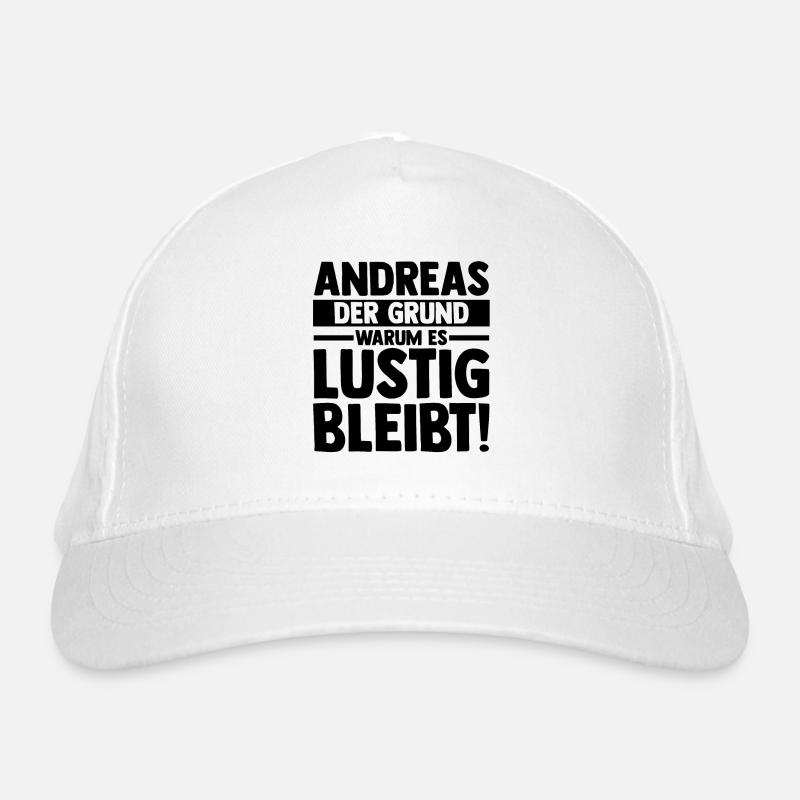 First name Andreas Organic Baseball Cap