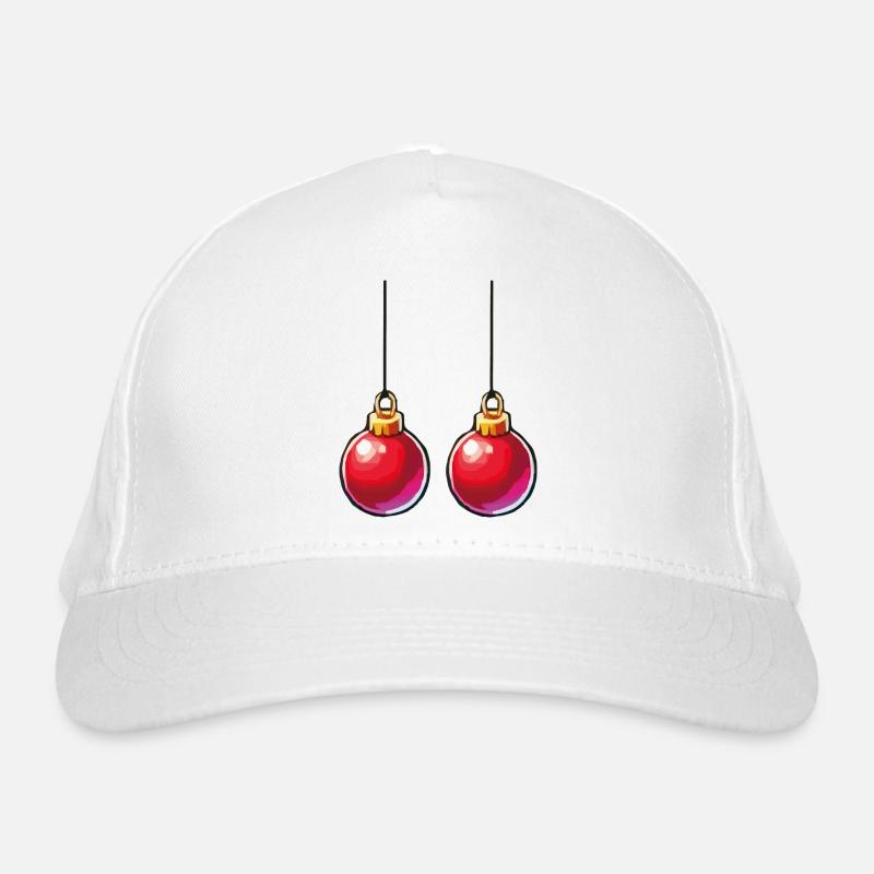 Weihnachtskugel Bio-Baseballkappe