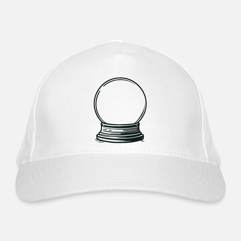 Snow globe empty Organic Baseball Cap