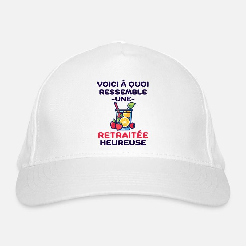 Une retraitée heureuse Casquette classique bio