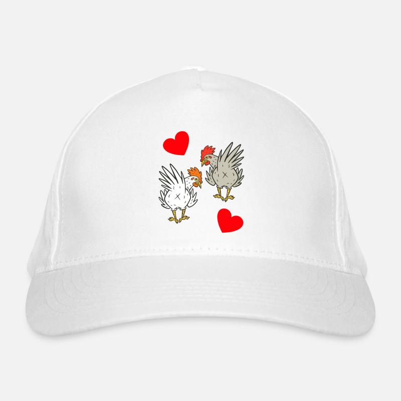 Chicken, chickens, poultry Organic Baseball Cap