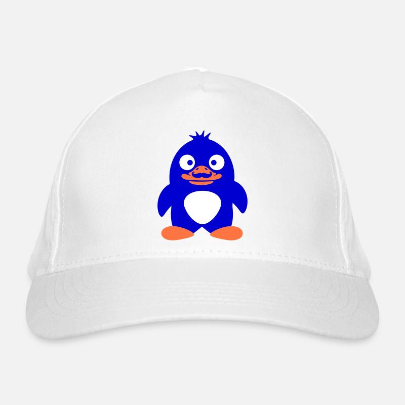 Pinguin Schnurrbart Sir Mr. Herr Mustache Bart Bio-Baseballkappe