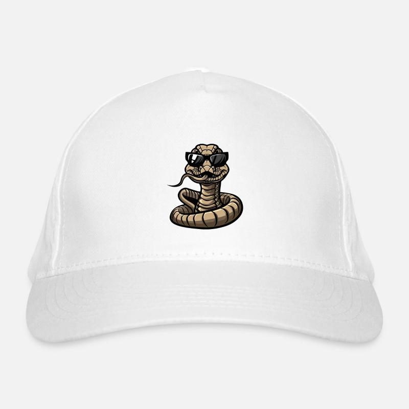 Serpent Cobra Bande Dessinée Cool Casquette classique bio
