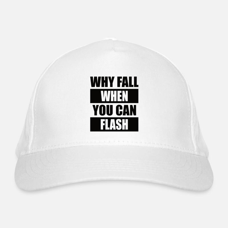 Pourquoi tomber quand on peut flasher des rochers Casquette classique bio