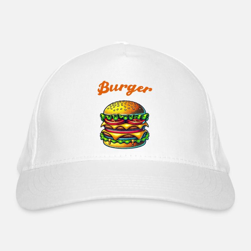 Burger Cheeseburger Organic Baseball Cap