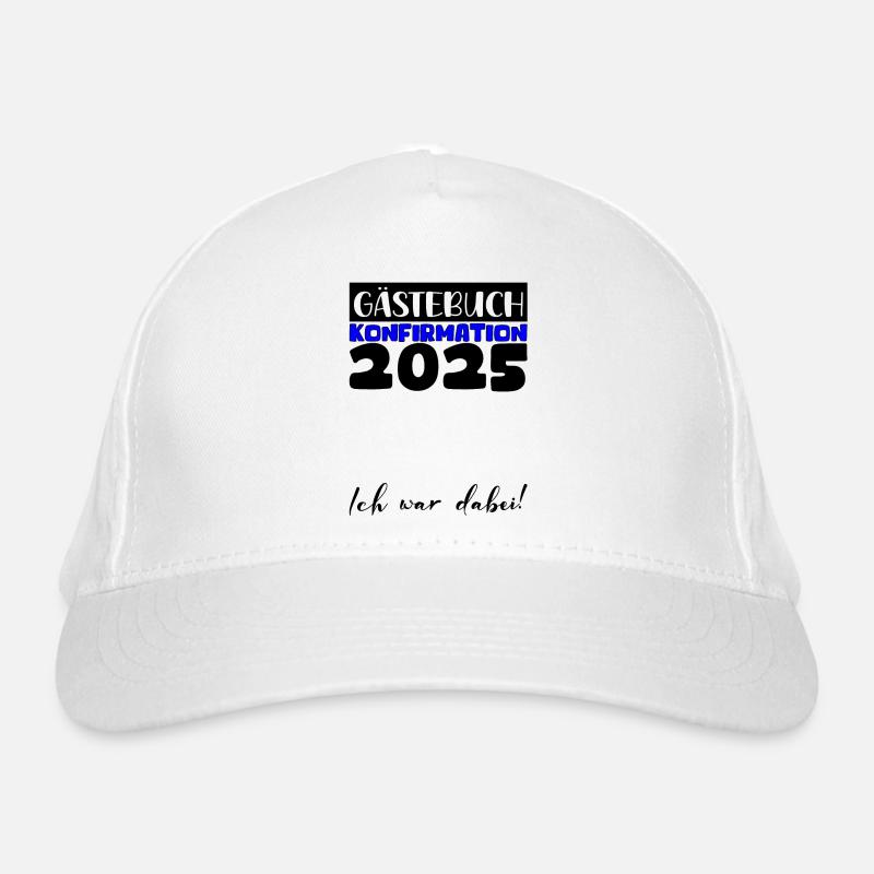 Konfirmation 2025 Gästebuch Deko Mädchen Jungen Bio-Baseballkappe