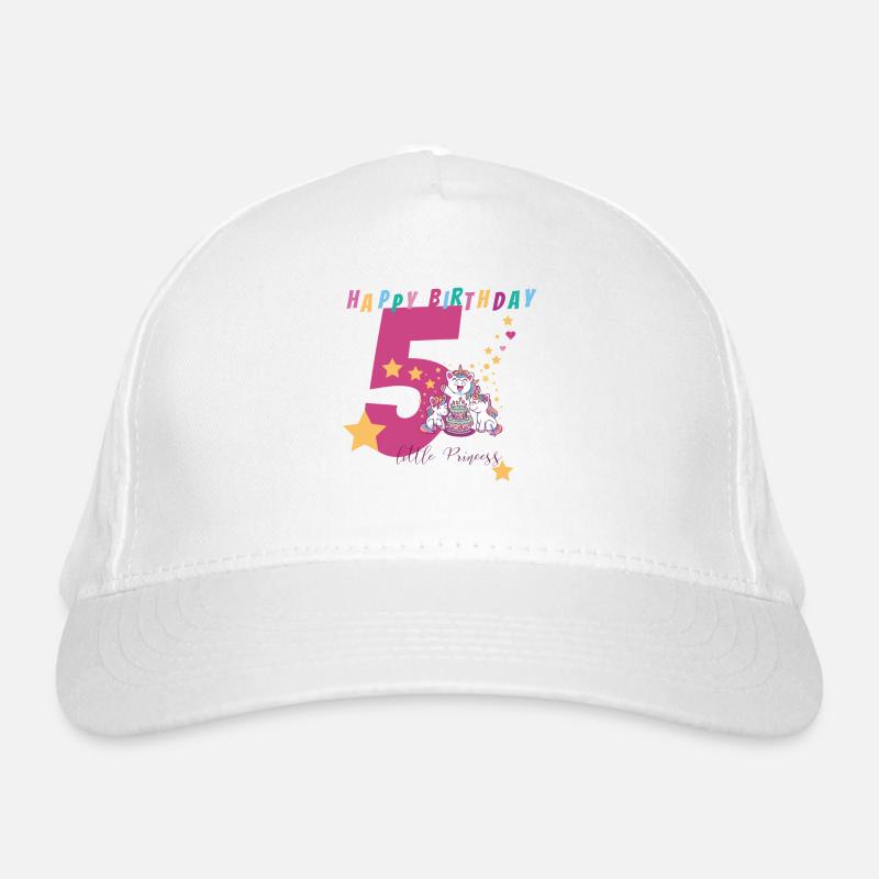 5th Birthday Organic Baseball Cap
