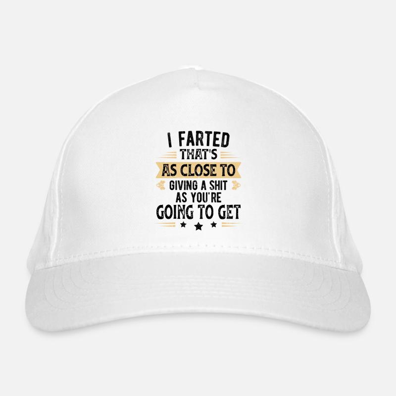Ich liebe es, lustigen Witz zu furzen Bio-Baseballkappe