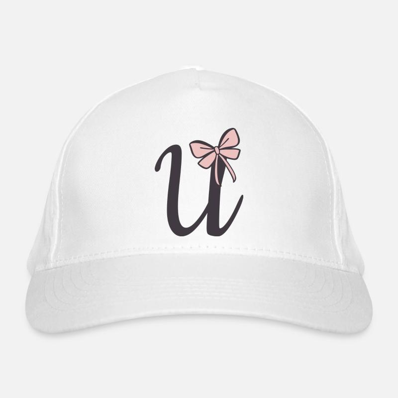 Ruban Lettre U initiale Casquette classique bio