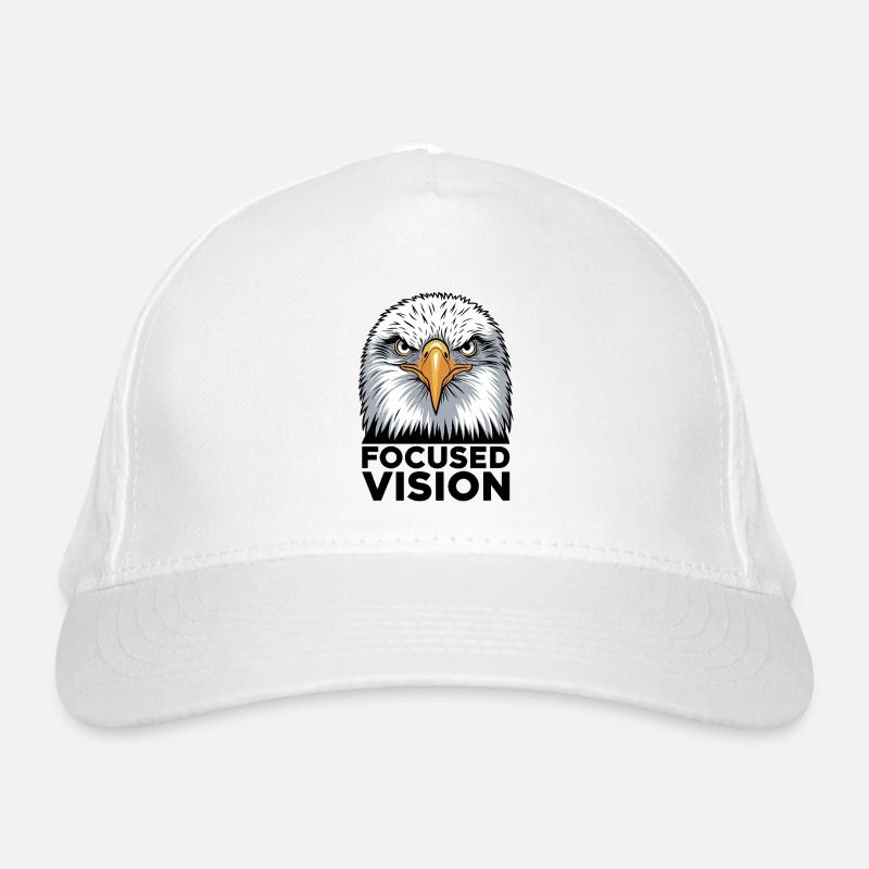 Focused Eagle Vision Inspirierendes Zitat Bio-Baseballkappe