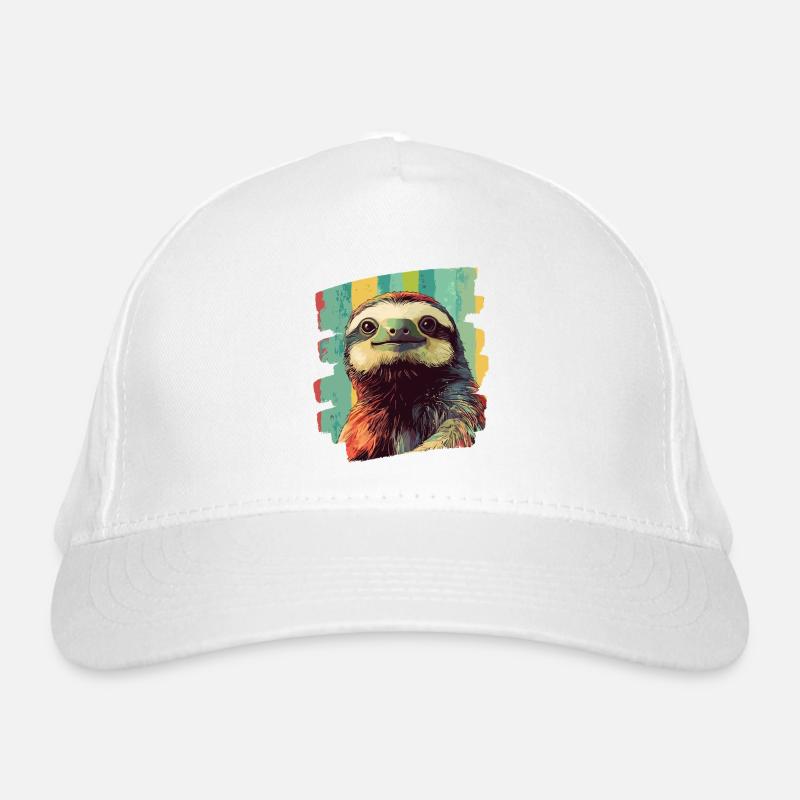 Sloth Retro Organic Baseball Cap