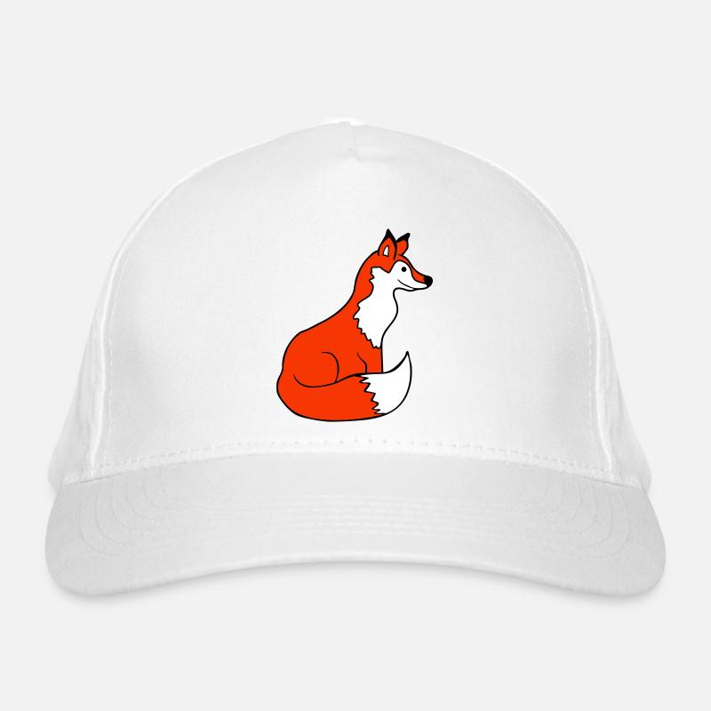 Fuchs Rotfuchs Wildes Tier Schlauer Wald Bewohner Bio-Baseballkappe