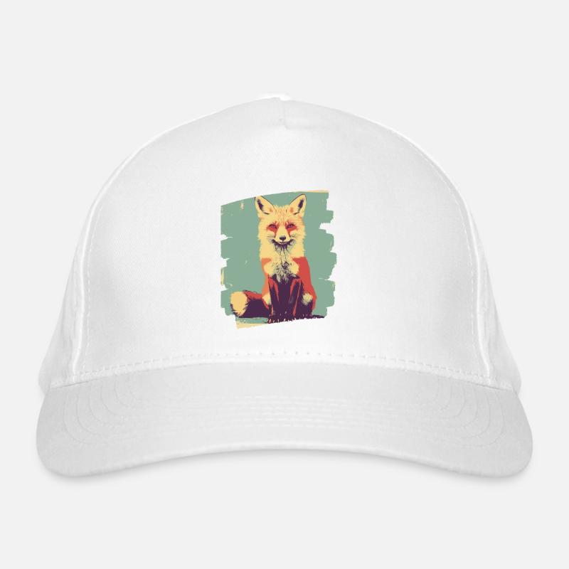 Fuchs Retro Bio-Baseballkappe