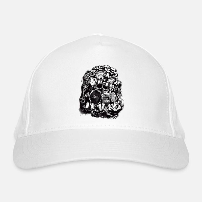 23tekno - Organic Baseball Cap - white
