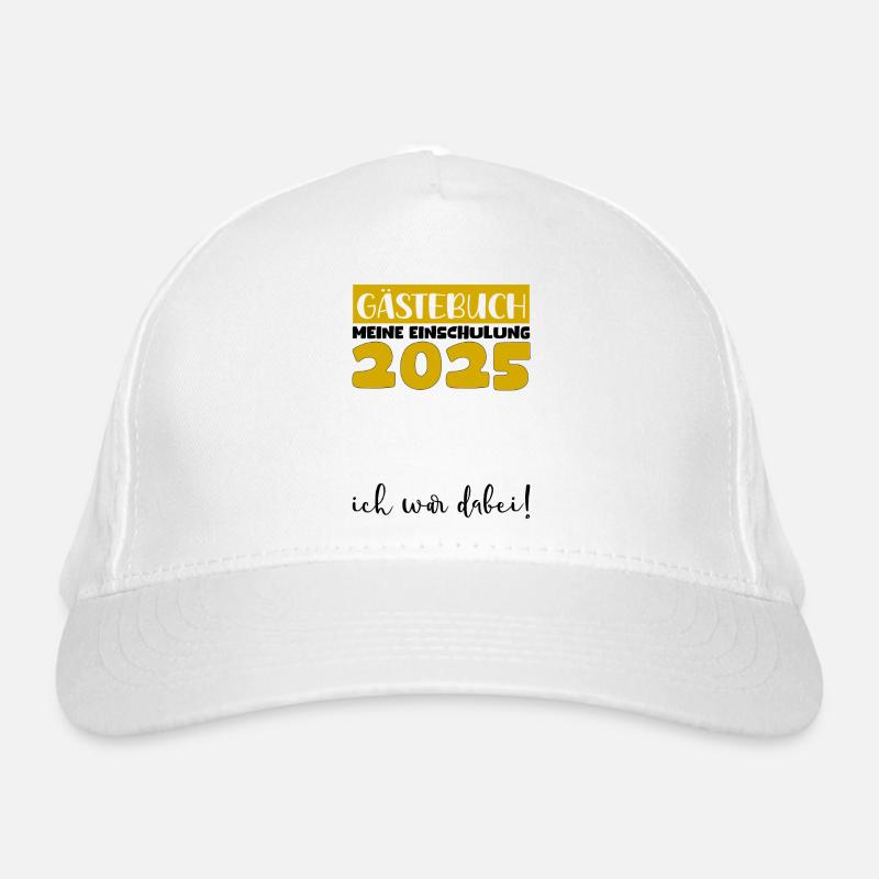 Gästebuch Einschulung 2025 Junge Mädchen Schulkind Bio-Baseballkappe