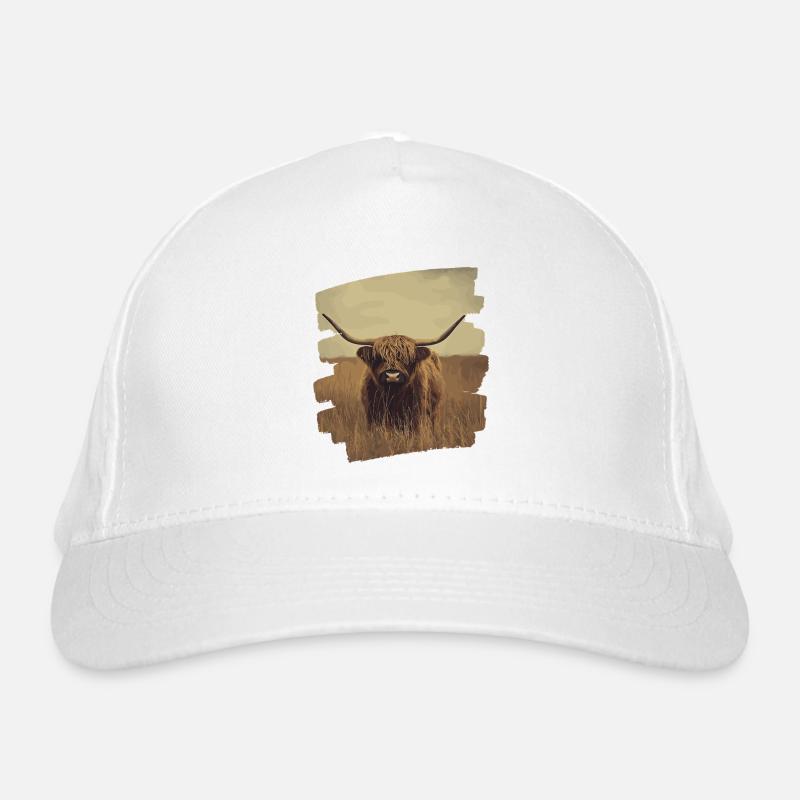 Scottish Highland cattle Organic Baseball Cap