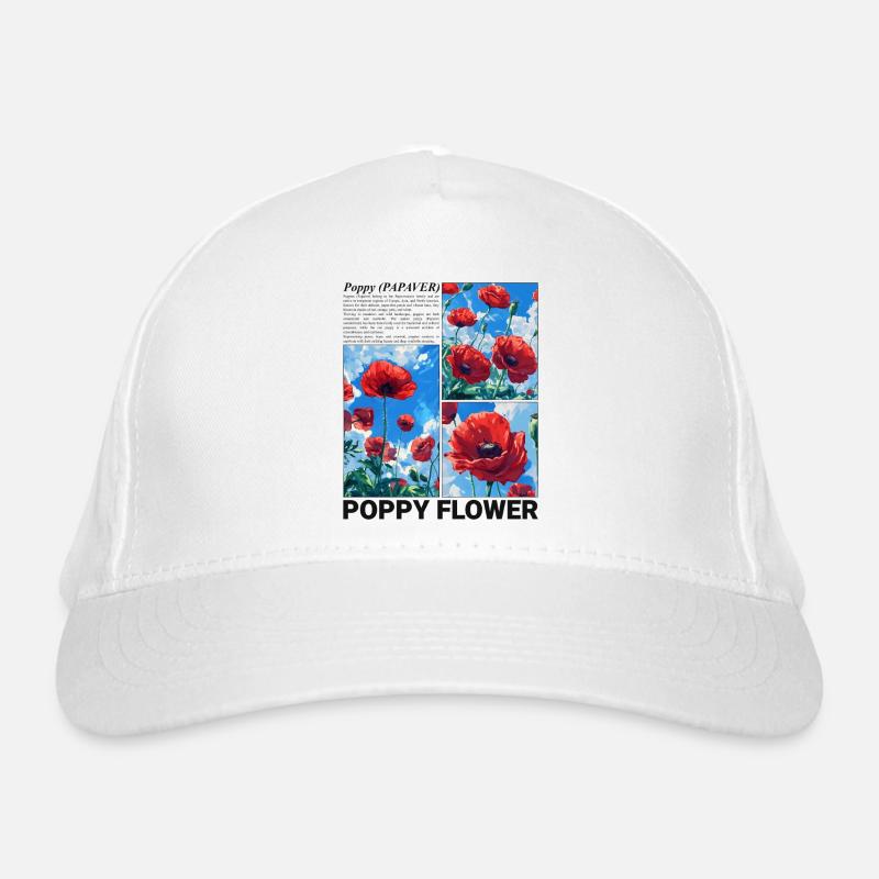 Coquelicot Nature Esthétique Botanique Fleur Cadeau Casquette classique bio