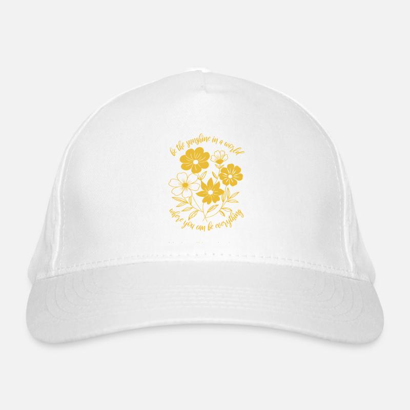 Blumen - Frühling - Soyez le soleil - Spruch Casquette classique bio
