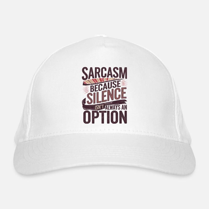 Sarcasme – Le silence n’est pas toujours une option Rétro Casquette classique bio