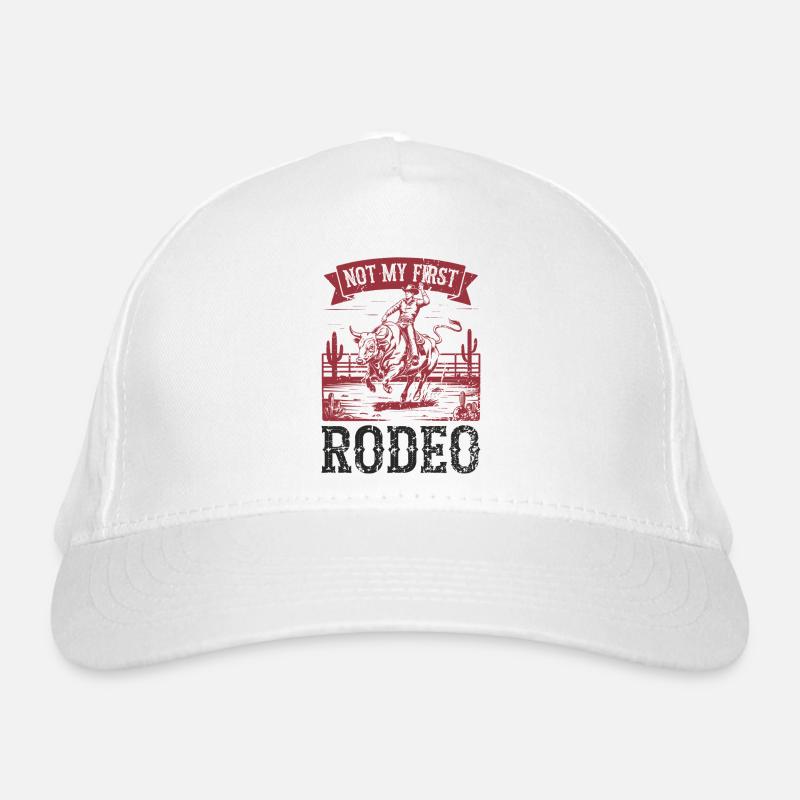 Pas mon premier rodéo, cavalier de taureau de cow-boy vintage Casquette classique bio