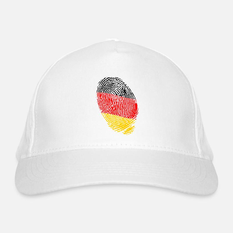 Empreintes digitales du drapeau allemand Casquette classique bio