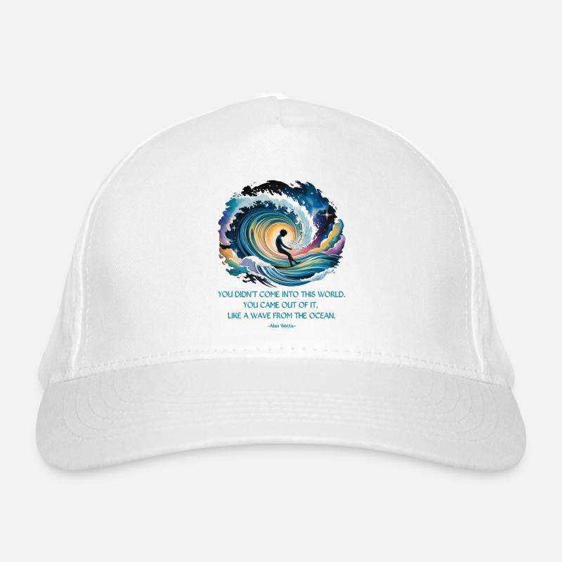 Wave From the Ocean | Alan Watts Quote Organic Baseball Cap