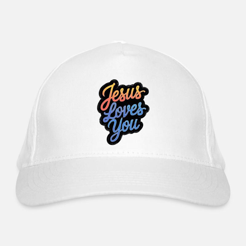 Jésus vous aime ! Casquette classique bio