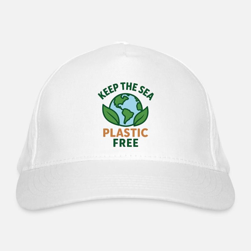 Keep the Sea Eco T-Shirt mit Botschaft Bio-Baseballkappe