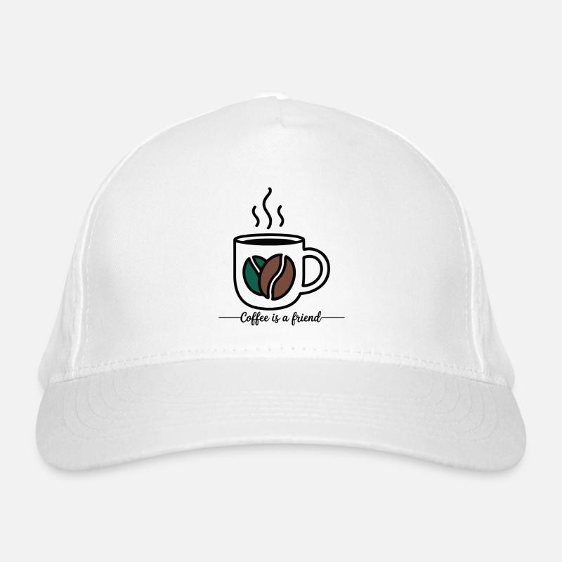 KAFFEE IST EIN FREUND Bio-Baseballkappe