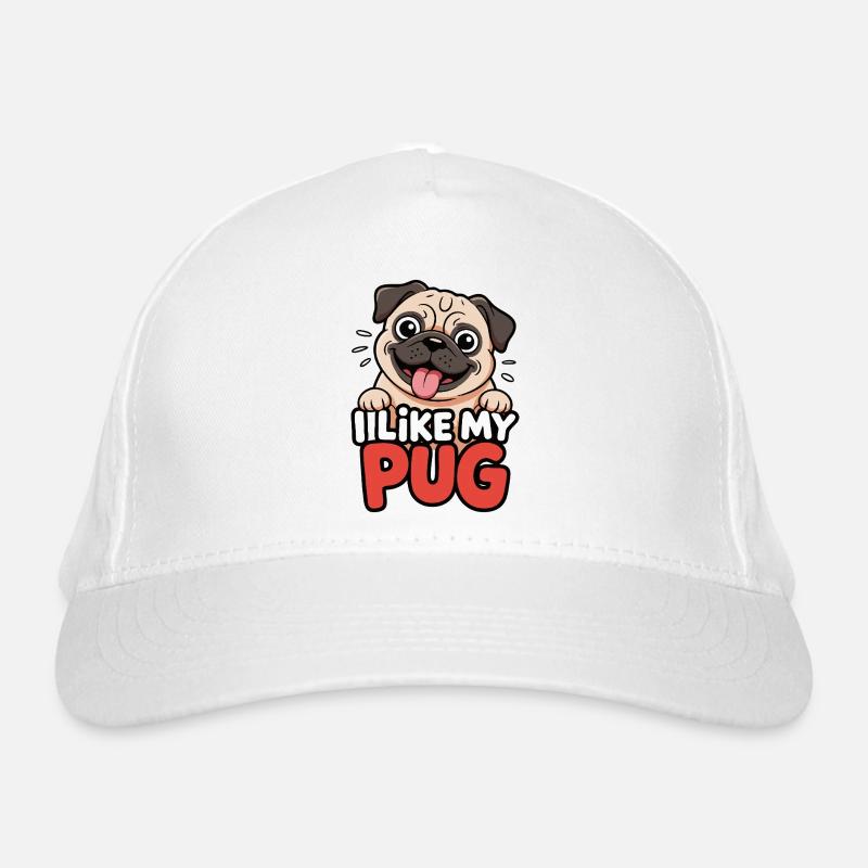 J’aime mon chien carlin Love Casquette classique bio