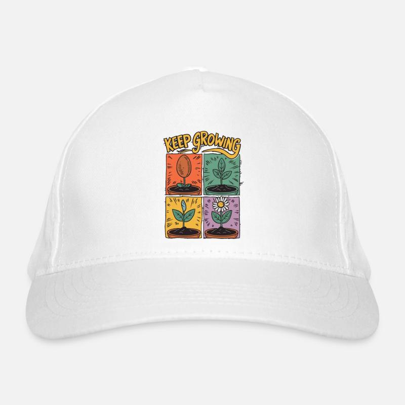 Positive Entwicklung – Keep Growing Bio-Baseballkappe