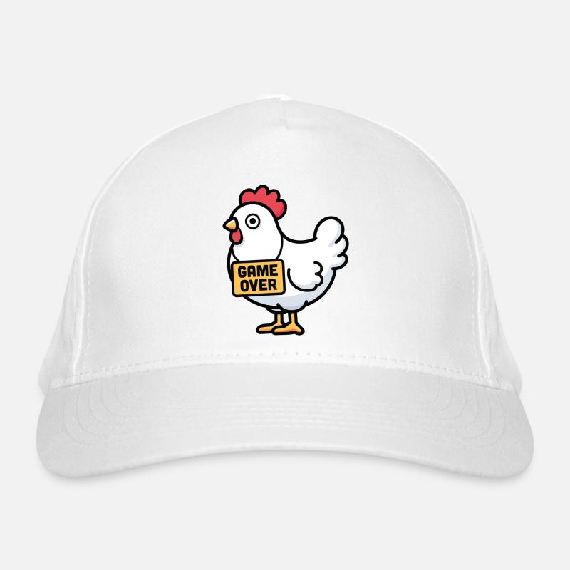 Chicken Game Over Organic Baseball Cap
