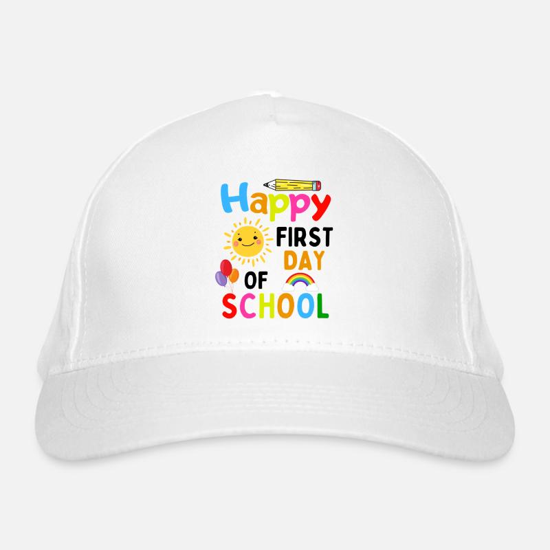 Erster Schultag Spruch Schulstart Design Bio-Baseballkappe