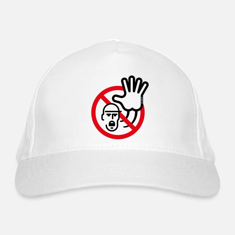 Warning Sign / Caution / Stop (Symbol / 2C) Organic Baseball Cap
