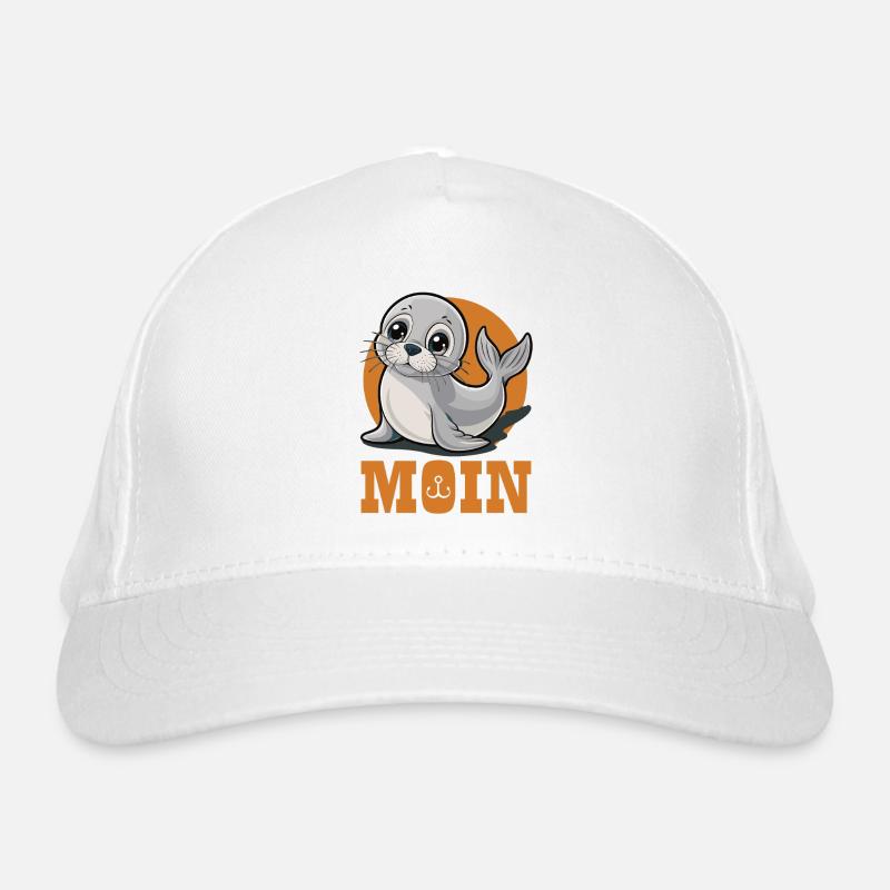 Jeune phoque avec « Moin » Casquette classique bio