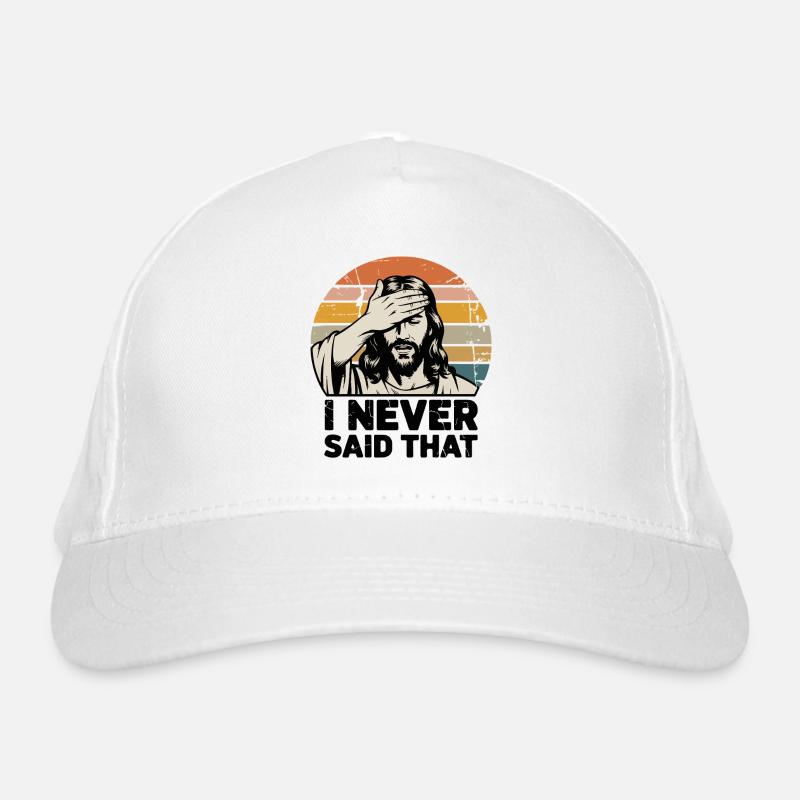 Je n’ai jamais dit que le graphisme rétro Casquette classique bio