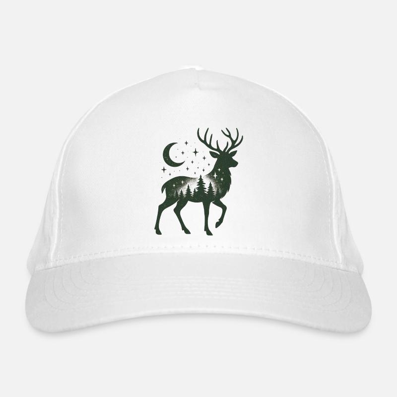 Sternenwald Hirsch Silhouette Bio-Baseballkappe