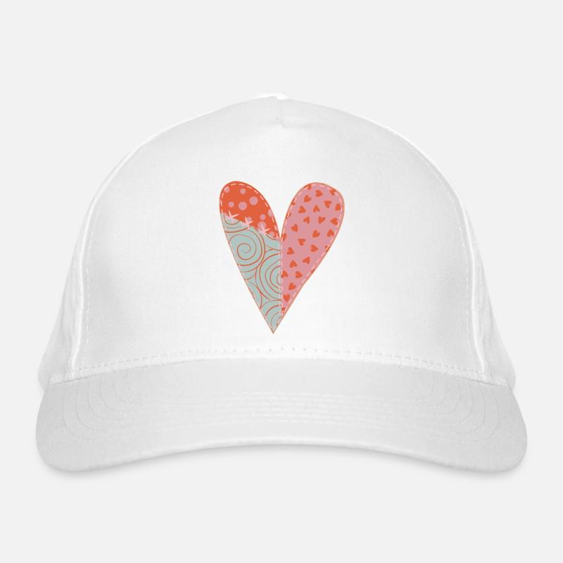 Coeur Patchwork No1 Casquette classique bio