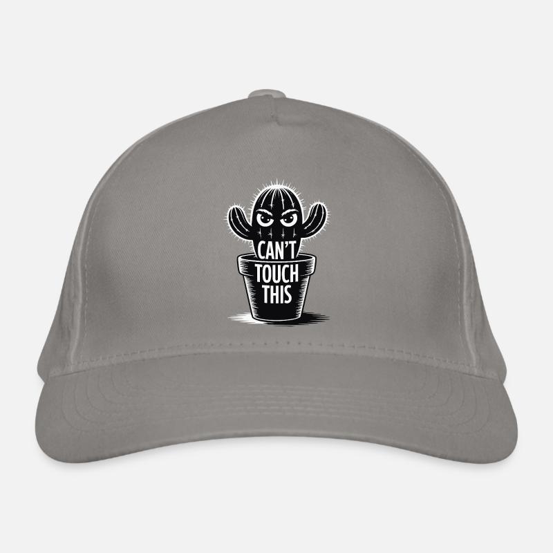 Can't Touch This – Funny Cactus with Saying Organic Baseball Cap